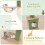 Costway Floor to Ceiling Cat Tree 218-270 cm Adjustable Height Indoor Cat Tower 4