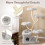 Costway Freestanding Cat Tower 162 cm Tall Cat Tree w/ Flower-shaped Platforms-Grey 7