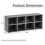 Costway 8-Cube Shoe Bench Entryway Shoe Rack Cabinet 8 Cubbies Storage Shelf 2