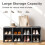 Costway 8-Cube Shoe Bench Entryway Shoe Rack Cabinet 8 Cubbies Storage Shelf 4