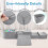 Costway 5-Piece Climb and Crawl Playset Soft Climbing Blocks with Ball Pit Grey 7