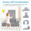 Costway 5-Piece Climb and Crawl Playset Soft Climbing Blocks with Ball Pit Grey 2