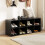 Costway 8-Cube Shoe Bench Entryway Shoe Rack Cabinet 8 Cubbies Storage Shelf 3