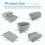 Costway 5-Piece Climb and Crawl Playset Soft Climbing Blocks with Ball Pit Grey 3