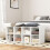 Costway 8-Cube Shoe Bench Entryway Shoe Rack Cabinet 8 Cubbies Storage Shelf 4