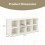 Costway 8-Cube Shoe Bench Entryway Shoe Rack Cabinet 8 Cubbies Storage Shelf 2