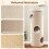 Costway 4-Story Cat House Elevated Cat Cave Bed for Multiple Cats-Natural 5