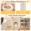 Costway 4-Story Cat House Elevated Cat Cave Bed for Multiple Cats-Natural 3
