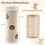 Costway 4-Story Cat House Elevated Cat Cave Bed for Multiple Cats-Natural 2