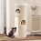 Costway 4-Story Cat House Elevated Cat Cave Bed for Multiple Cats-Natural 6