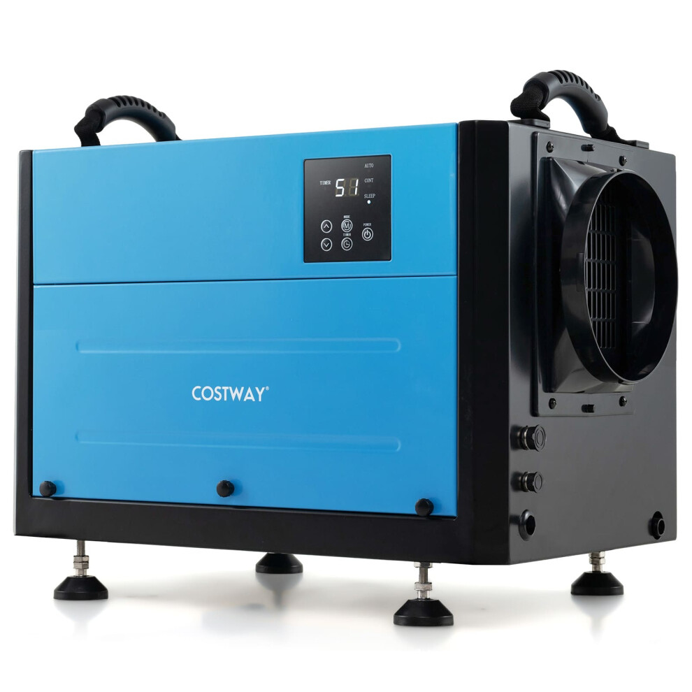 50L/Day Crawl Space Commercial Dehumidifier w/ 24H Timer-Blue