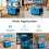 Costway 70L/Day Crawl Space Commercial Dehumidifier w/ 24H Timer-Blue 4