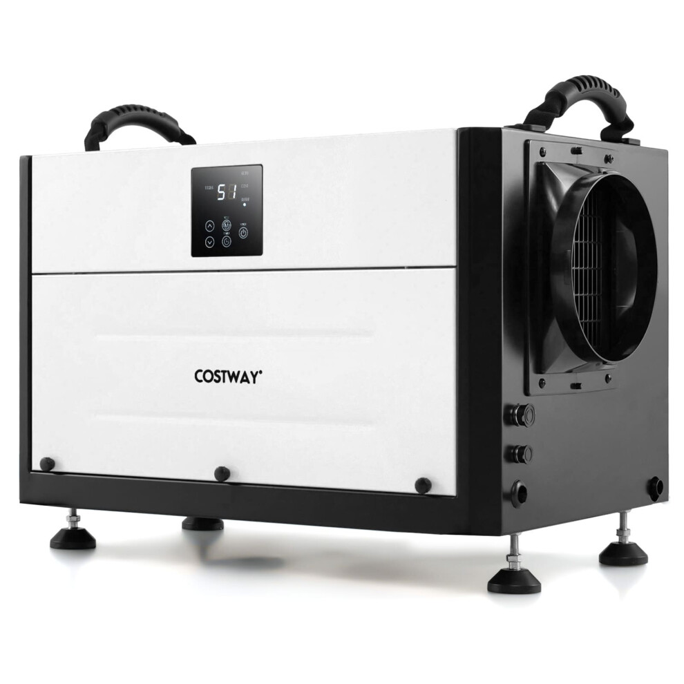 70L/Day Crawl Space Commercial Dehumidifier w/ 24H Timer-White