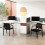 Costway 4Pcs Meeting Waiting Room Office Chairs Stackable Office Mesh Chairs 2
