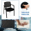 Costway 4Pcs Meeting Waiting Room Office Chairs Stackable Office Mesh Chairs 7