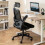 Costway Ergonomic Office Chair Adjustable Swivel Task Chair w/ Lumbar Support 4