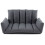 Costway Foldable Floor Sofa Upholstered Recliner Chair Convertible Lazy Couch 1