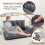 Costway Foldable Floor Sofa Upholstered Recliner Chair Convertible Lazy Couch 4