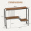 Costway Console Table Narrow Long Entryway Table with Storage Shelf 2