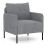 Costway Accent Chair Chenille Single Seat Sofa w/ Adjustable Foot Pads-Grey 1