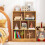Costway 7-Cube Bookshelf 3-Tier Cubby Storage Organizer Wooden Cube Bookcase 6