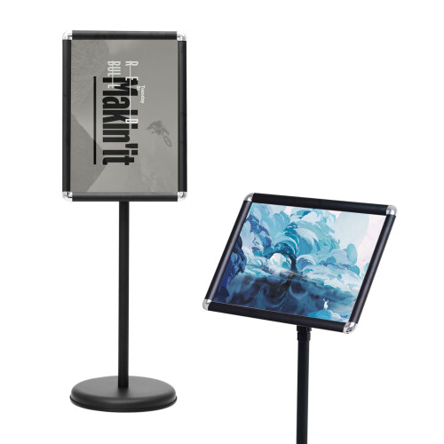 Costway A3 Poster Frame Stand Presentation Stand with Adjustable Height-Black