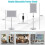 Costway A3 Poster Frame Stand Presentation Stand with Adjustable Height-Sliver 3