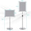 Costway A3 Poster Frame Stand Presentation Stand with Adjustable Height-Sliver 2
