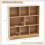 Costway 8-Cube Bookshelf 3-Tier Storage Organizer 100 CM Wood Display Shelf 2