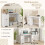 Costway Computer Desk Home Office Writing Desk Study Desk w/ 2 Drawers-White 6