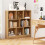 Costway 8-Cube Bookshelf 3-Tier Storage Organizer 100 CM Wood Display Shelf 7