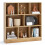 Costway 8-Cube Bookshelf 3-Tier Storage Organizer 100 CM Wood Display Shelf 6