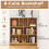 Costway 8-Cube Bookshelf 3-Tier Storage Organizer 100 CM Wood Display Shelf 4