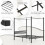 Costway Double Canopy Bed Frame 4-Poster Metal Platform Bed with Headboard-Black 6