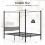 Costway Double Canopy Bed Frame 4-Poster Metal Platform Bed with Headboard-Black 2
