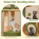 Costway 160 cm Cactus Cat Tree Large Cat Tower w/ Sisal Scratching Posts & Board 7