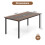 Costway Conference Room Table Rectangle Seminar Table 180 x 90 cm-Brown 2