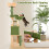 Costway 160 cm Cactus Cat Tree Large Cat Tower w/ Sisal Scratching Posts & Board 3