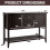 Costway Console Sofa Table Narrow Entryway Table W/ 2 Drawers & 2 Storage Cabinets 2