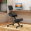 Costway Ergonomic Kneeling Chair Posture Correction Stool w/ Back Support-Black 5