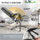 Costway Ergonomic Office Chair PU Leather Computer Chair w/ Footrest-Grey 4