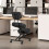 Costway Ergonomic Kneeling Chair Posture Correction Stool w/ Back Support-Black 4