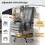 Costway Ergonomic Office Chair PU Leather Computer Chair w/ Footrest-Grey 6