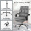 Costway Ergonomic Office Chair PU Leather Computer Chair w/ Footrest-Grey 3