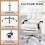 Costway Ergonomic Office Chair PU Leather Computer Chair w/ Footrest-White 4