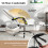 Costway Ergonomic Office Chair PU Leather Computer Chair w/ Footrest-White 7