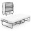 Costway 190 x 90 cm Folding Bed Single Size Guest Bed with Memory Foam-White 1