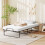 Costway 190 x 90 cm Folding Bed Single Size Guest Bed with Memory Foam-White 4