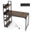 Costway Computer Desk 120 CM Study Writing Desk with Charging Station-Brown 7