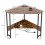Costway Corner Desk Triangle Computer Desk Laptop Desk w/ Power Outlet 2